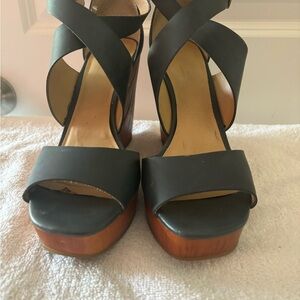 Women's Black Platform Sandals